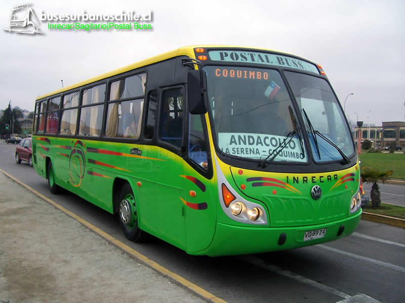Postal Buss, La Serena | Inrecar Sagitario - Volkswagen 17-240 OT