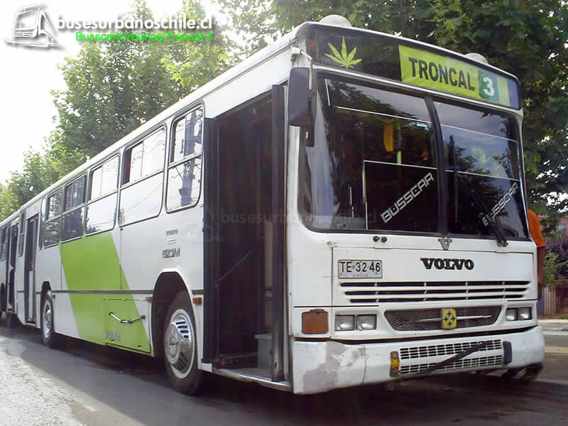 Troncal 3 Buses Gran Santiago | Busscar Urbanus - Volvo B10M